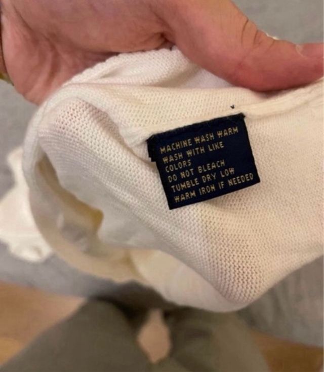 Jersey Cuello Alto Ralph Lauren Talla M/L Blanco