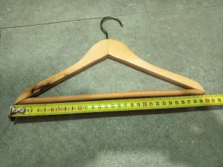 Lote 13 Perchas Madera Niñ@ Beige/Marrón 2 Azules