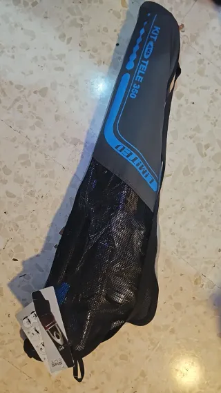 Caña de pescar telescópica KIT 350 + red+ señuelos