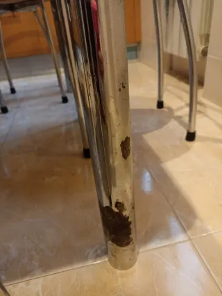 Mesa Cocina Madera y Silestone