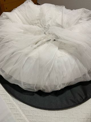 Cancán de fallera blanco