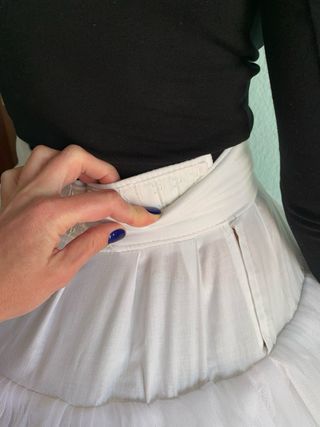 Cancán de fallera blanco