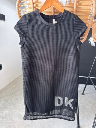 Vestido DKNY Negro Malla Talla XS 12 años