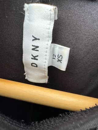 Vestido DKNY Negro Malla Talla XS 12 años