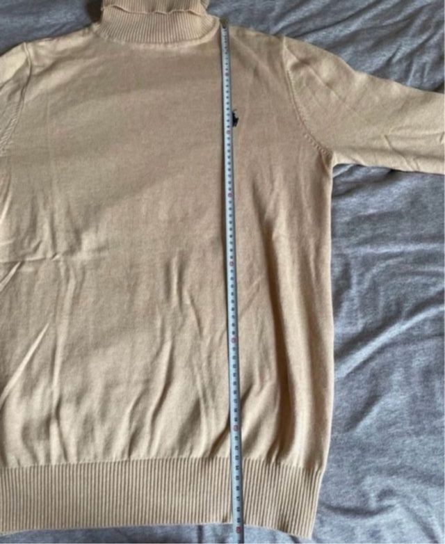 Jersey Polo Ralph Lauren cuello alto beige M/L