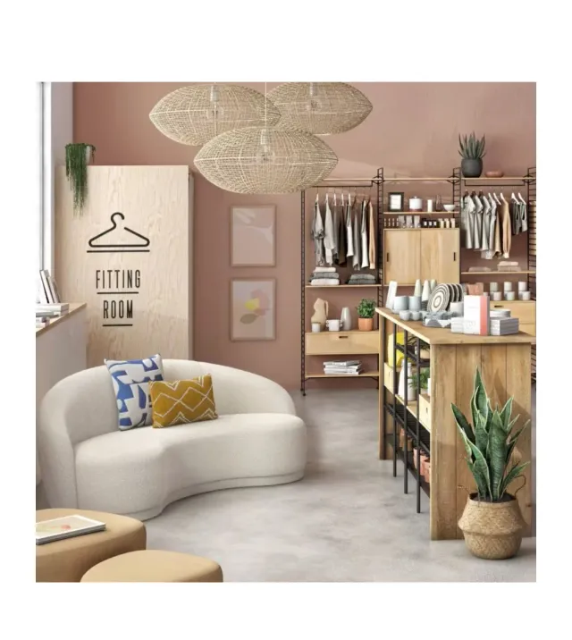 Barra de bar profesional madera y metal maisons