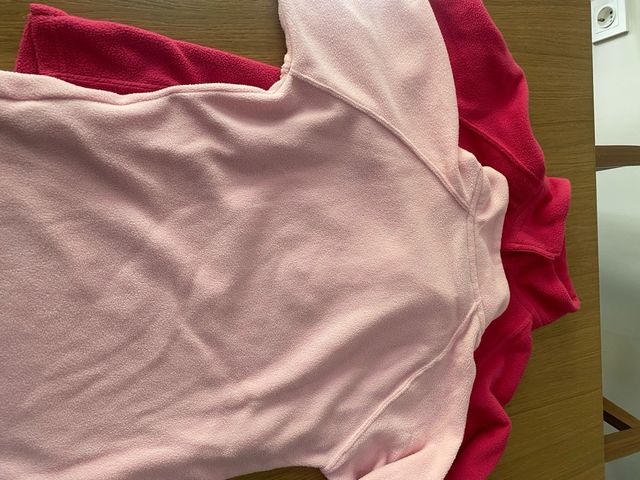 2 Felpe rosa in pile