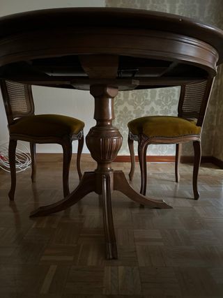 Mesa extensible de madera maciza