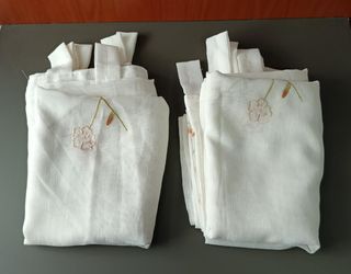 2 Cortinas Blancas 160x240