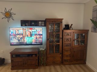 conjunto de muebles rústicos mexicana con azulejos