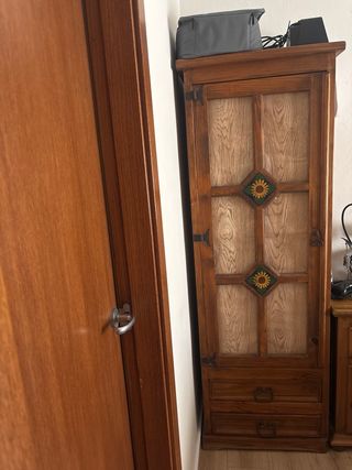 conjunto de muebles rústicos mexicana con azulejos