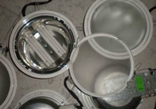 Faretti LED incasso argento metallo