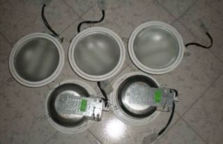 Faretti LED incasso argento metallo