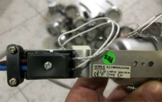 Faretti LED incasso argento metallo