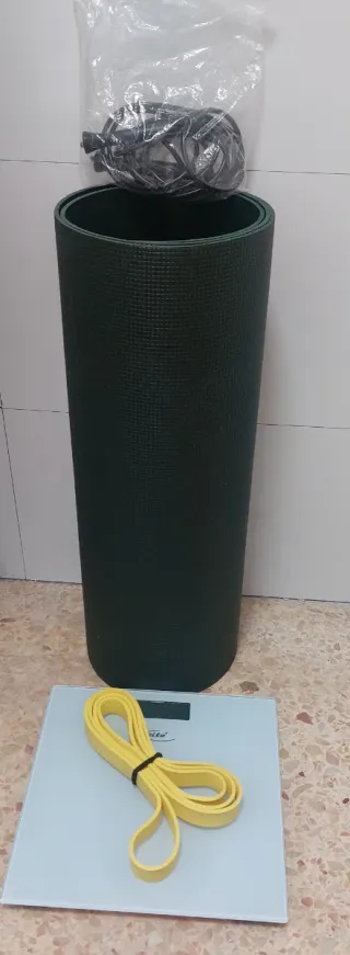 Pack Gym: Esterilla, Báscula, Banda y cuerda salta