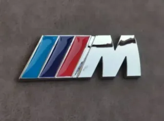Bmw 73X27mm Logo Emblema M-Power de Maletero