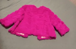 Chaqueta Abrigo Fiesta Rosa