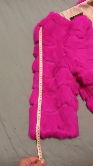 Chaqueta Abrigo Fiesta Rosa