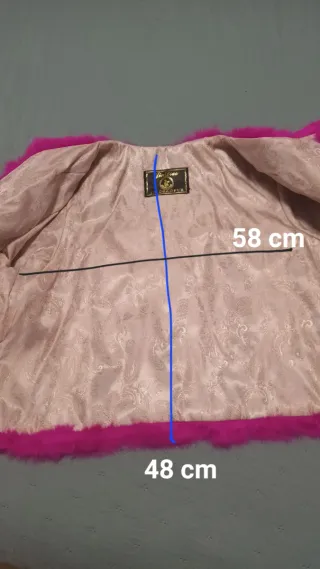 Chaqueta Abrigo Fiesta Rosa