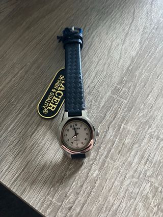 Reloj Racer Mujer Negro y Plateado