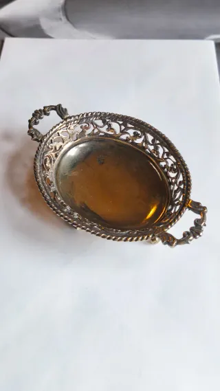 Piccolo vassoio argento traforato
