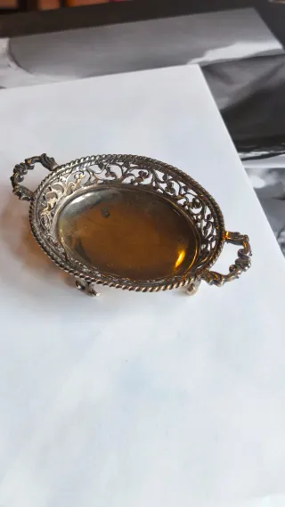Piccolo vassoio argento traforato