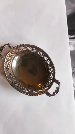 Piccolo vassoio argento traforato