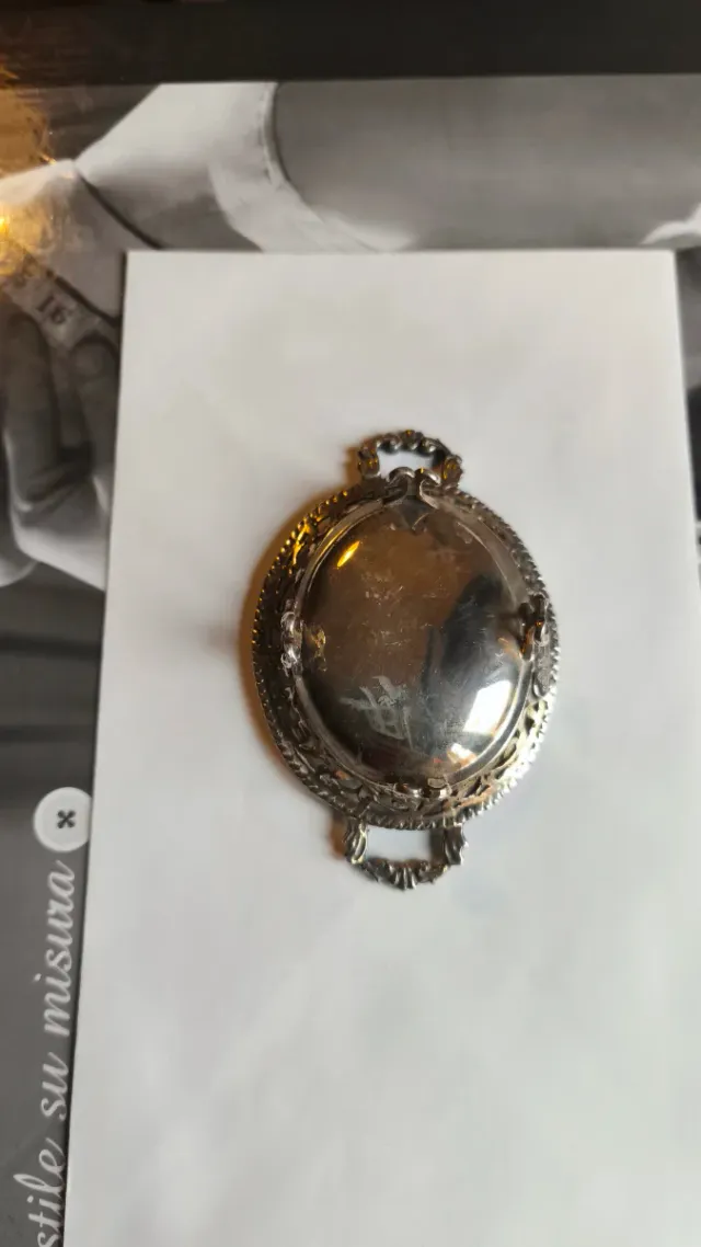 Piccolo vassoio argento traforato