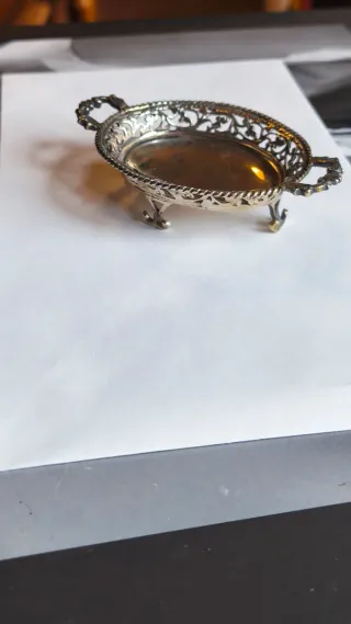 Piccolo vassoio argento traforato