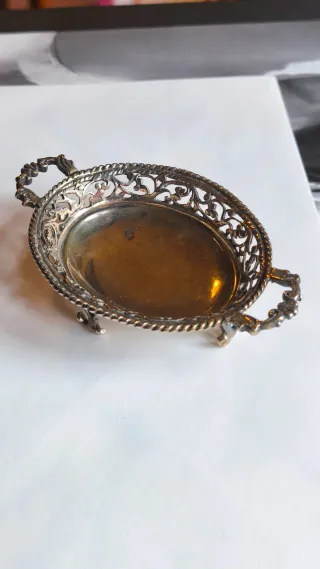 Piccolo vassoio argento traforato