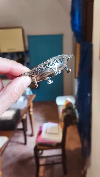 Piccolo vassoio argento traforato