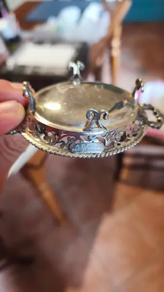 Piccolo vassoio argento traforato