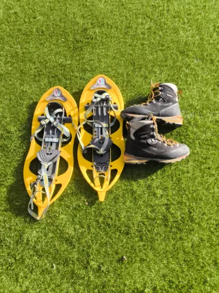 Raquetas de nieve y botas