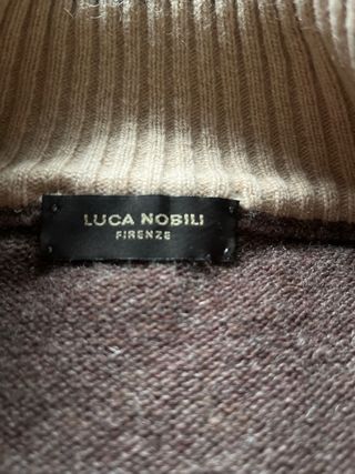 Cardigan marrone/grigio uomo