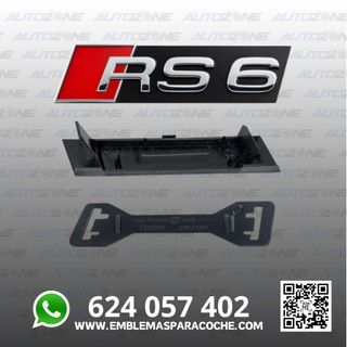Emblema RS6 cromado para parrilla de Audi RS6 C7