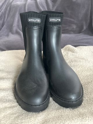 Botas de agua Unisa negras