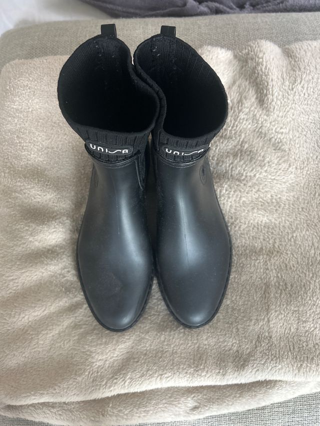 Botas de agua Unisa negras