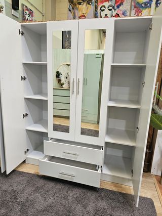 Armario 4 puertas blanco CON ENSPEJO ENVIO GRATIS
