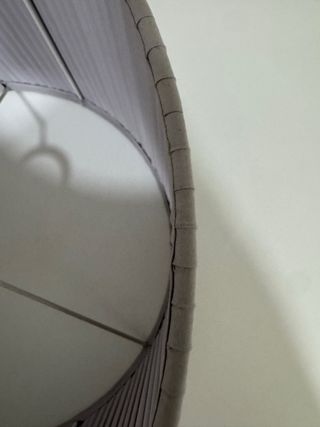 Pantallas de lampara mesa plusadas seda Zara