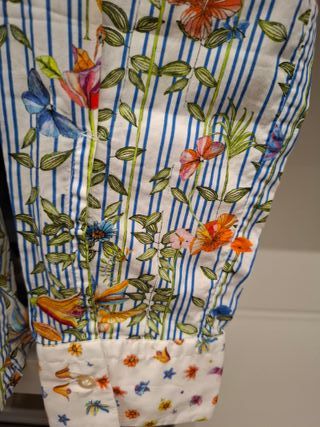 Camicia Donna Scollo Coreana Floreale