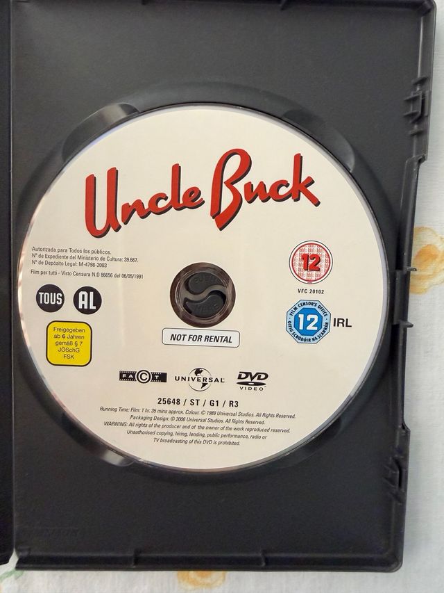 DVD Tío Buck Comedia Familiar Español