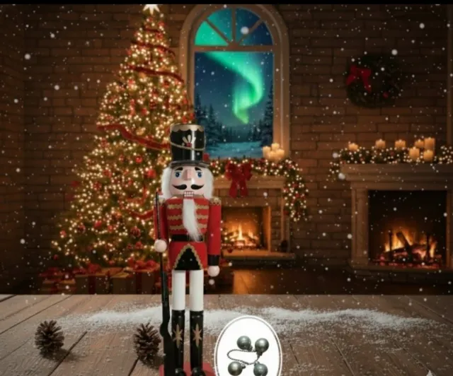 Soldado de Natal 50cm + 4 Bolinhas de Decoração