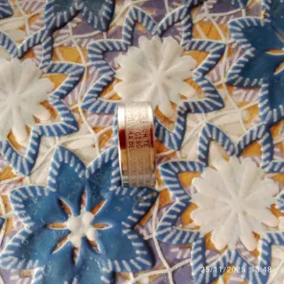 Anello Acciaio Inox Ave Maria