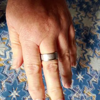 Anello Acciaio Inox Ave Maria