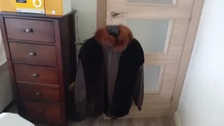 Chaqueta de pelo y piel