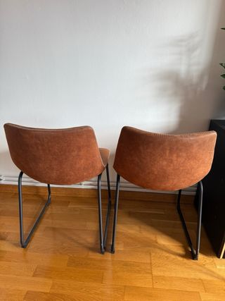 2 Sillas Casa Shops Piel Sintética