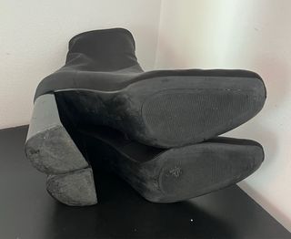 Botines Stradivarius Negros Tacon