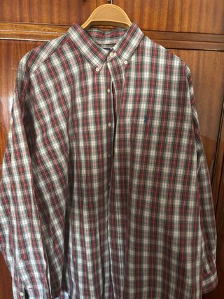 Camisa Polo Ralph Lauren cuadros roja