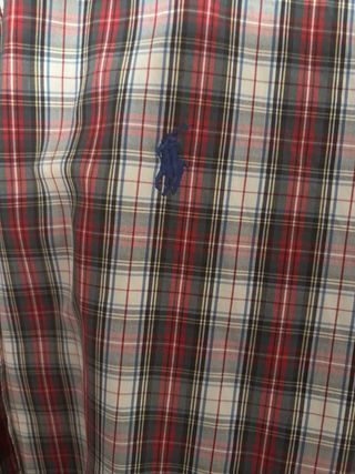 Camisa Polo Ralph Lauren cuadros roja