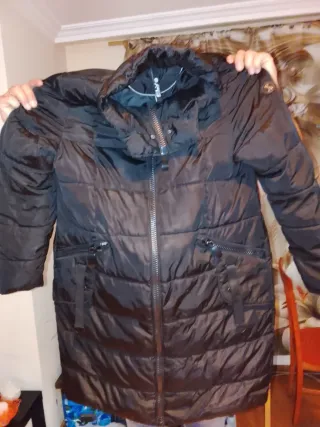 Parka mujer negra